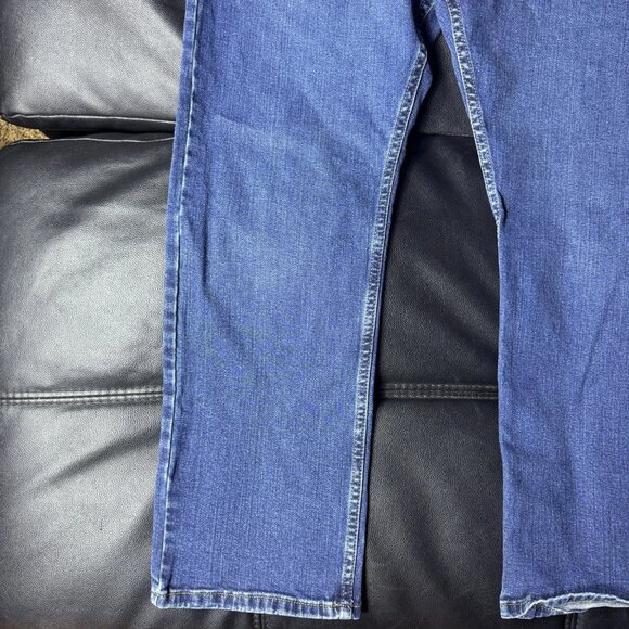 Wrangler Men's Bootcut Jeans Blue Denim Relaxed Fit Stretch 5-Pocket Size 40x32 - Picture 9 of 15